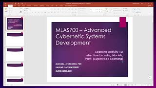 MLAS 700  Learning Activity 13 Linear Regression Model and Evaluation [upl. by Giorgi398]