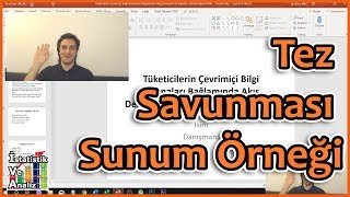 Tez Sunumu Nasıl Hazırlanmalı  Tez Sunum Örneği [upl. by Aniham]