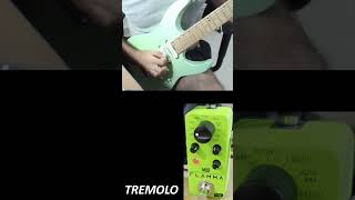 FLAMMA FC05 TREMOLO amp PHASER DEMO 39 USD Budget Mini Pedal gear guitarpedals [upl. by Esinaj811]