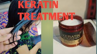 Keratin Hair Mask  honest review  hair treatment at home [upl. by Nisbet]