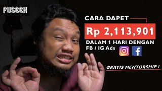 Cara Dapat Rp Rp 2113901‬‬ dalam 1 hari dengan facebook ads [upl. by Ailbert]