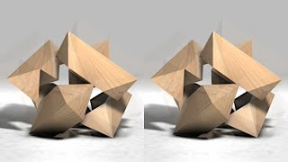 Burr puzzle 3D stereo animation crosseyed [upl. by Biagi]