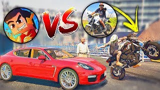 XJ6 do Renato Garcia VS Porsche PANAMERA do EduKof  GTA V [upl. by Negam]