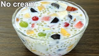 Easy Sago dessert  Fruit Dessert Recipe [upl. by Steep]