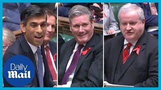 SNP Ian Blackford fires shots at both Rishi Sunak and Keir Starmer  PMQs [upl. by Bryner72]