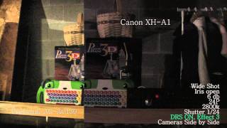 Panasonic AGAC130 vs Canon XHA1 [upl. by Assirehs]