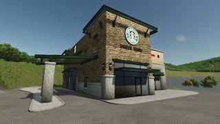 FS25 Starbucks v10 FS25 income generator mod for Farming Simulator 25 FS25 [upl. by Sclater]