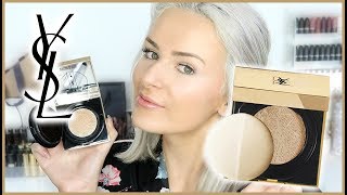 Trying NEW Foundation  99 YSL Touche Eclat Cushion Review [upl. by Hasin]