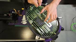 Stringing Wilson Pro Staff 97 v13 [upl. by Neil]