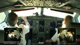 Cockpit A340 Lufthansa ApprocheAtterrissage San Fransisco [upl. by Afira]