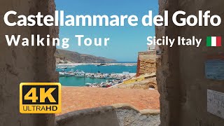 Castellammare del Golfo Sicily Walking Tour 4k Walk Italy 🇮🇹 [upl. by Mag]