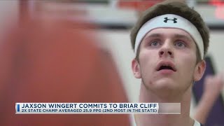 Jaxson Wingert Commits To Briar Cliff [upl. by Kipton]