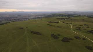 Cleeve Hill Cheltenham England  Drone fly over DJI [upl. by Esinwahs346]