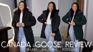 IS CANADA GOOSE WORTH IT  CANADA GOOSE PARKA REVIEW  TRILLIUM SHELBURNE ROSCLAIR [upl. by Benisch767]