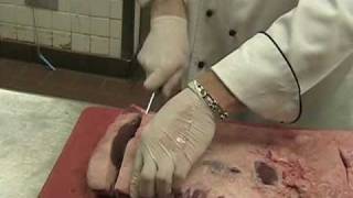 how to trim and cut new york steaks [upl. by Ailyn]