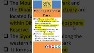 Unlock Mouling National Park upscpyq upsc upscprelims upscexam trendingshorts currentaffairs [upl. by Vincents]