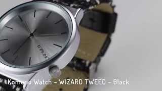 Komono Watch – WIZARD TWEED – Black Review [upl. by Lichter307]