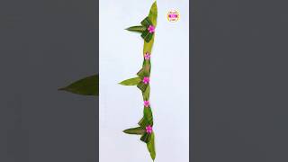 Mango Leaf Toran  Mango Leaf Craft  Mango Leaf Decoration ideas shorts youtubeshorts craft [upl. by Ehudd]