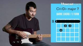 C♯ Major 7  D♭ Major 7 Barre Chord  Guitar Lessons [upl. by Epolenep]