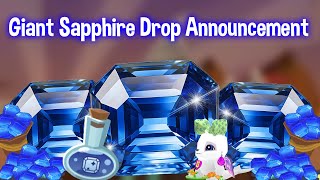 GIANT SAPPHIRE DROP ANNOUNCEMENT  Huge Mega Drop in Animal Jam 2024 [upl. by Migeon692]