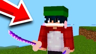 CONSEGUI O ESTILO SANTORYU DO ZORO NO MINECRAFT [upl. by Laenaj]