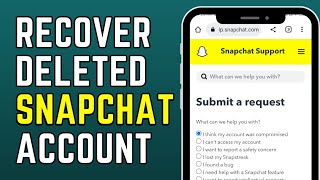 2023 How to Recover Permanently Deleted Snapchat Account After 30 Days [upl. by Milicent]