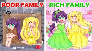 The Squad Gets Adopted By POOR vs RICH Family Roblox Brookhaven RP [upl. by Vera]