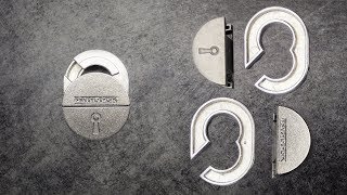 Hanayama Padlock puzzle Unboxing and solution [upl. by Elsey]