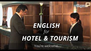 Learn English for Hotel and Tourism quotChecking into a hotelquot  English course by LinguaTV [upl. by Cecelia]