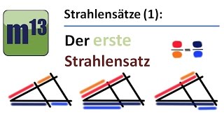 Strahlensätze 1 Erster Strahlensatz [upl. by Accalia]