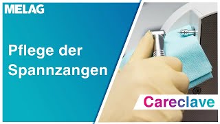 Spannzangenpflege der Winkelstücke und Turbinen  MELAG Careclave Tutorial [upl. by Roselin]