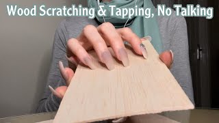 ASMR  Wood Scratching  Fast Tapping amp Scratching  No Talking  ASMRVilla [upl. by Senalda]