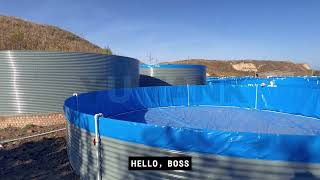 YUTANK Galvanized Fish Pond Farming System [upl. by Andeee]