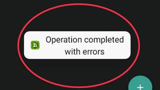 ZArchiver Fix Operation completed with errors problem solve [upl. by Mokas]