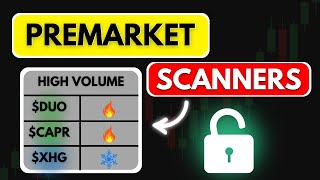 Day Trading Scanners Premarket Layout daytrading [upl. by Paulita630]