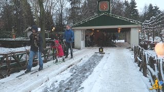 Langlaufen bij Langlaufbaan t Hijgend Hert  Winter Efteling 10122017 [upl. by Aticilef]