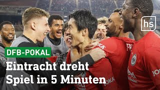 Highlights VfB Stuttgart  Eintracht Frankfurt 23  DFBPokal Halbfinale  hessenschau [upl. by Asenej]