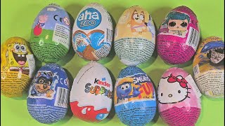 10 Surprise eggs Unboxing Surprise toys [upl. by Thurlow]