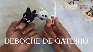 Dedoche de gatinho em amigurumi passo a passo aula completa [upl. by Nogem]