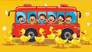 Ducks for kidsDucks cartoonkids trevel in the buskids videoskids songs [upl. by Lorens]