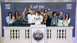 Gap Inc NYSE GAP Rings The Opening Bell® [upl. by Odelet]