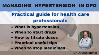 How to treat hypertension  practical tips for healthcare professionals [upl. by Amari444]