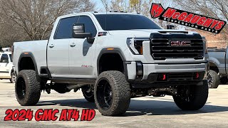 2024 GMC 2500 AT4 HD  9” McGaughys lift kit amp 24x14 wheels [upl. by Ennaeiluj]