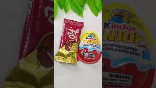 Kinder egg with chocolate flo cake popsicle shortskinderchocolate cake [upl. by Casilda]