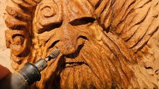 Carving wood with power tools  Blending it together [upl. by Minardi]