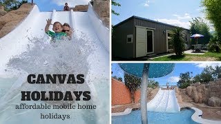 Canvas Holidays Staying at Camping La Sirene in France [upl. by Maxia]