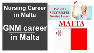 Nursing Career in Malta  GNM career in Malta  Nursing Course in Malta  Nursing Diploma in Malta [upl. by Mortimer610]