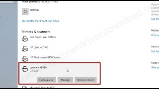 How to install Lexmark x3430 printer basic driver in Windows 10 [upl. by Lifton]