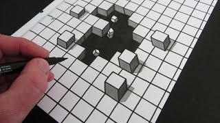 How to Draw a Hole 3D Illusion [upl. by Airamzul]