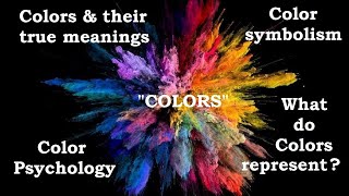 Meaning of colours in Art  Hidden meanings of colours  Colour psychology [upl. by Koffler]